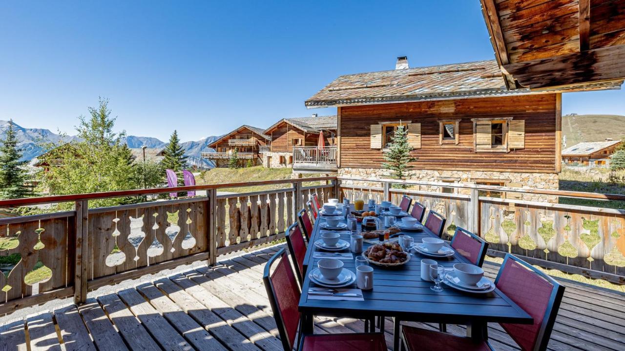 Madame Vacances Les Chalets De L'Altiport Alpe d'Huez Kültér fotó